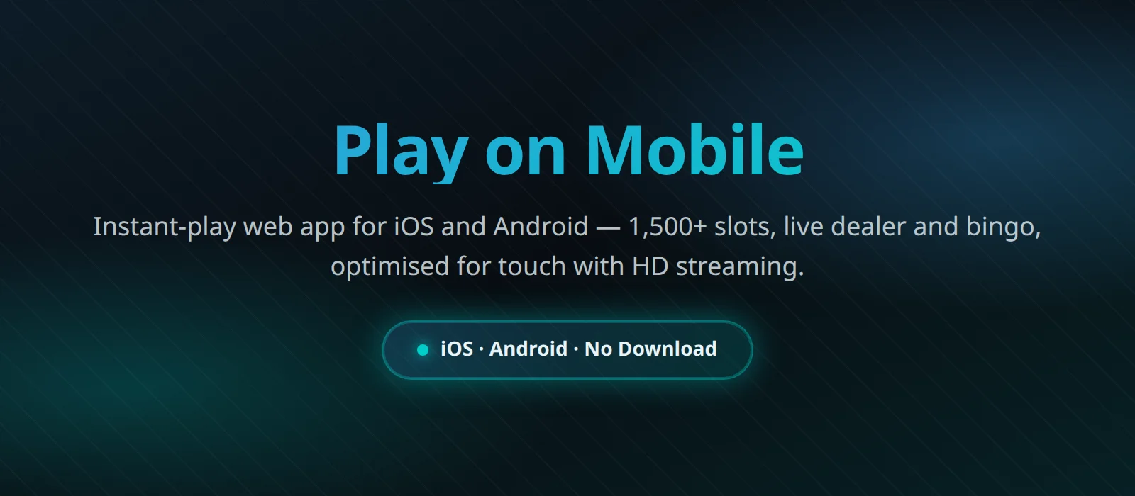 Playuk Casino mobile app on iOS and Android