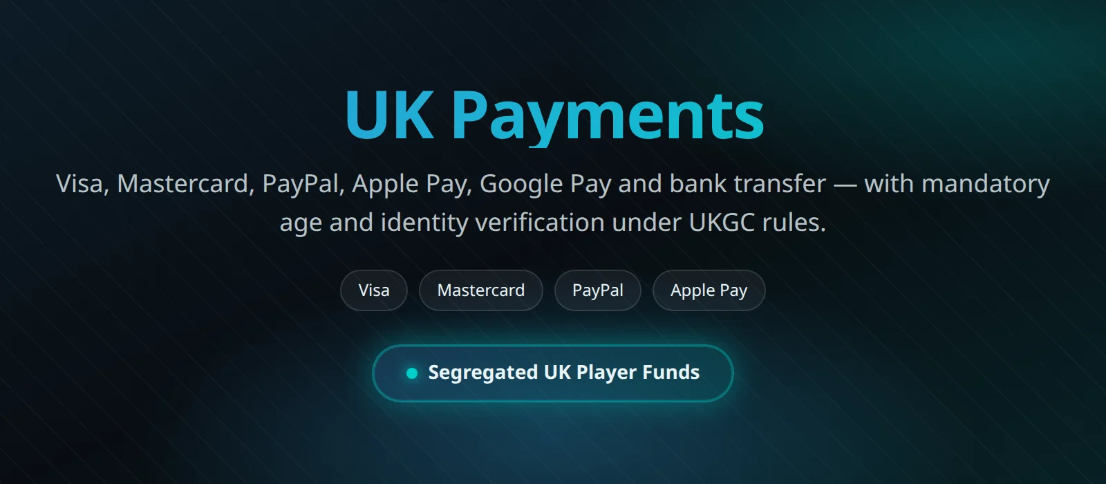 Playuk Casino payment methods: cards, e-wallets and bank transfers