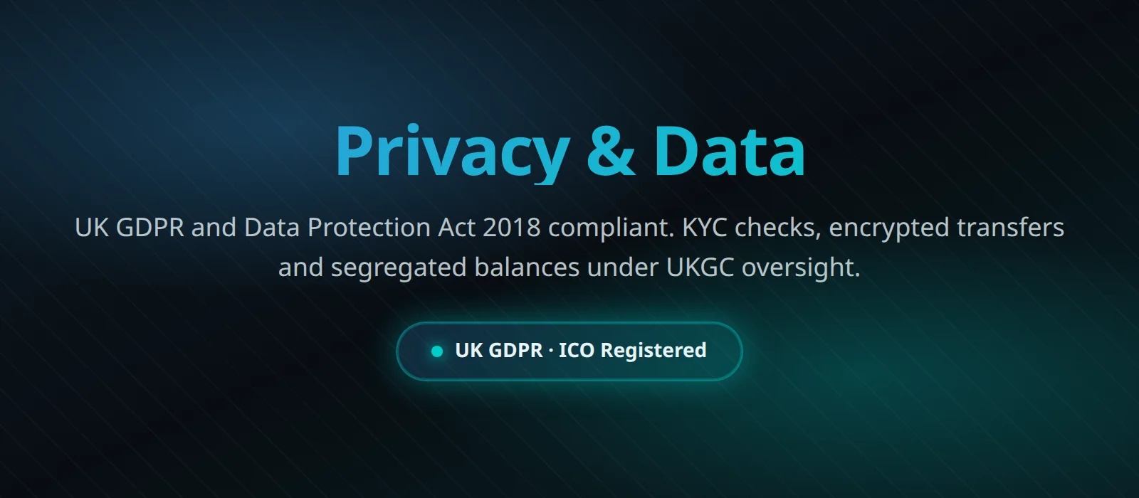 Playuk Casino privacy policy and data protection