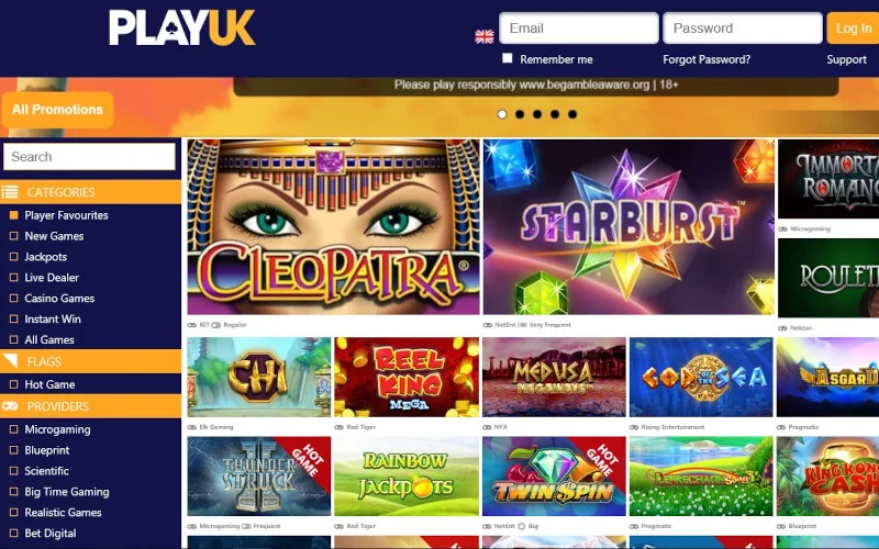 Cryptocurrency payment interface at Playuk Casino